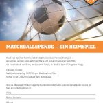 Flyer Matchballspende SCAB